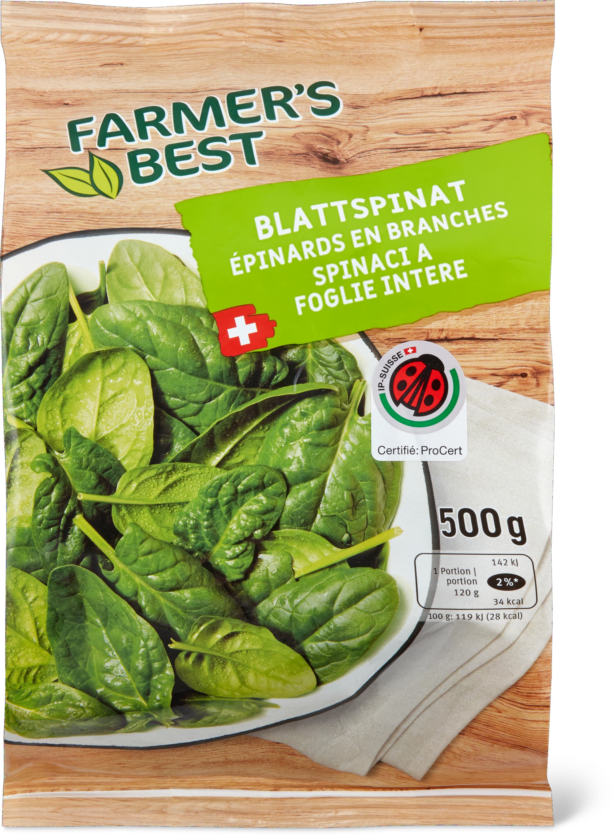 Spinaci in foglia